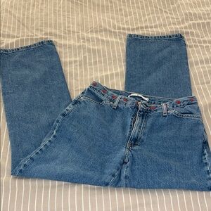Tommy Hilfiger Blue Denim Jeans with Red Accents